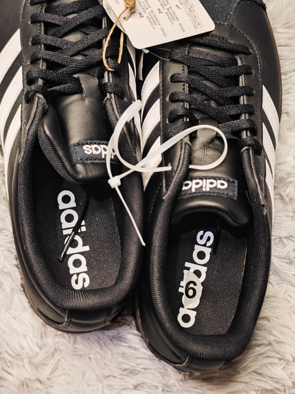 Adidas VL Court Base Tenis Negros para Mujer — Talla 26 MX