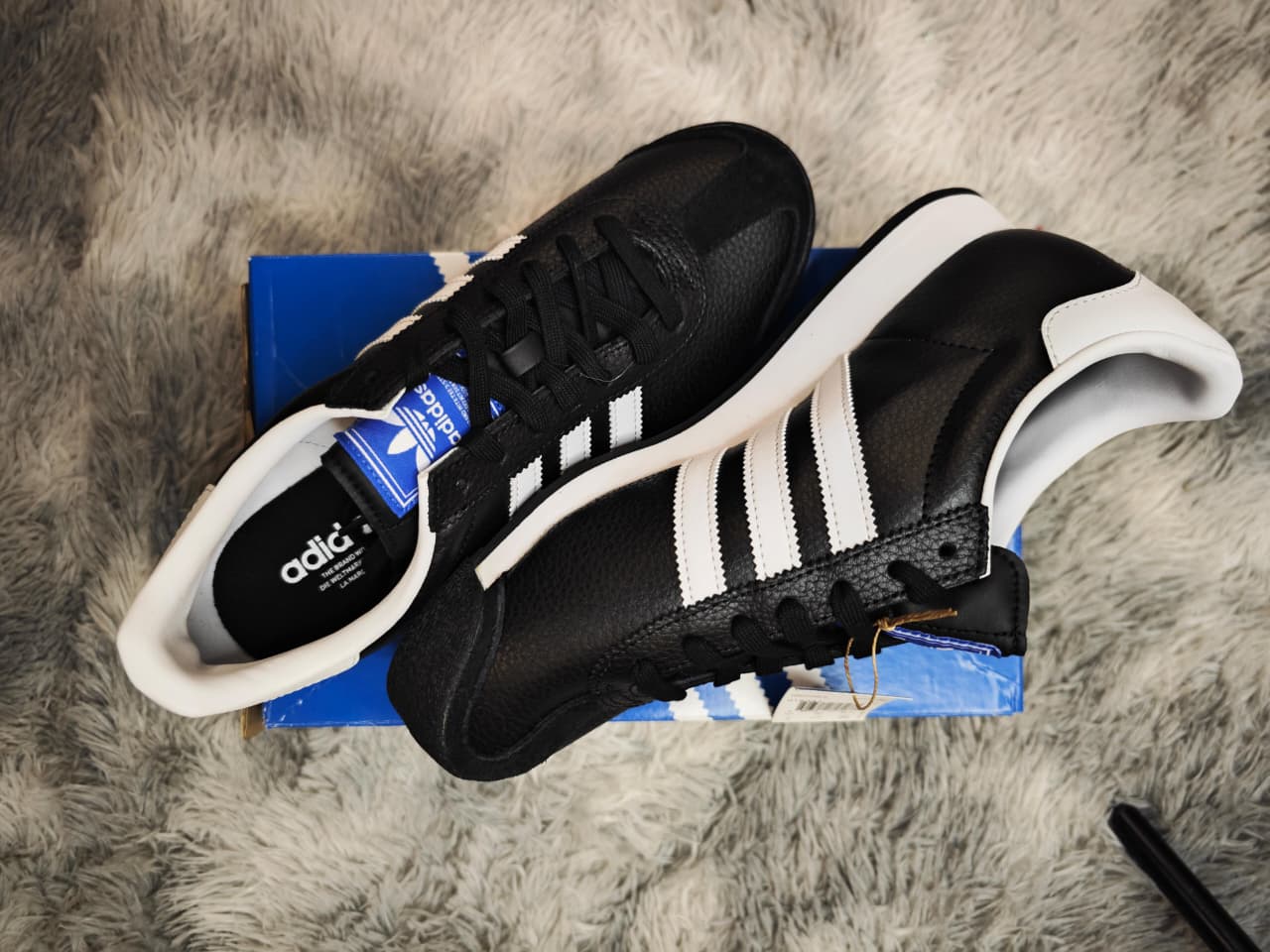 Adidas Samoa Originals Tenis Negros para Hombre — Talla 27 MX
