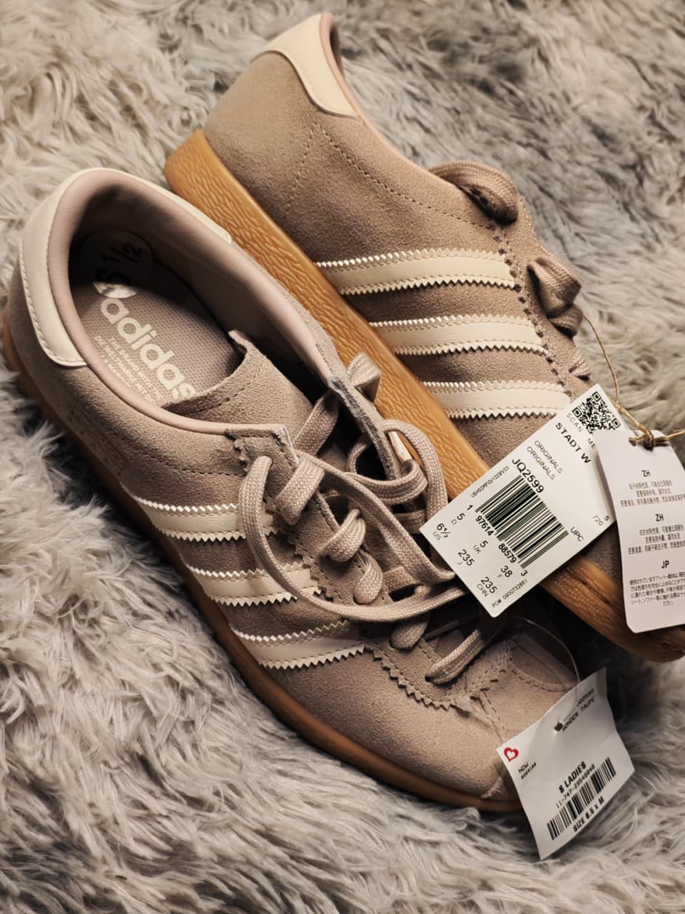 Adidas Stadt W Originals Tenis Beige para Mujer — Talla 23.5 MX